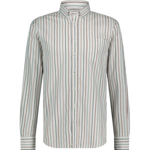State of Art - Gestreept Overhemd - Wit - Katoen