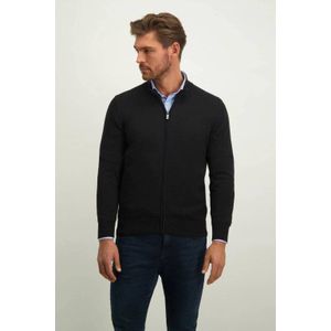 State of Art - Fijngebreid Vest - Zwart