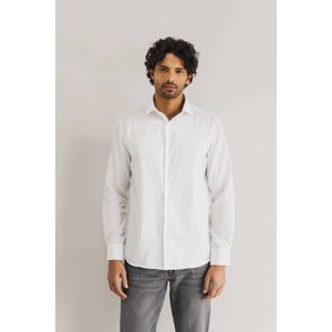 State of Art - Overhemd - Wit - Regular Fit - Lange Mouwen - 100% Katoen