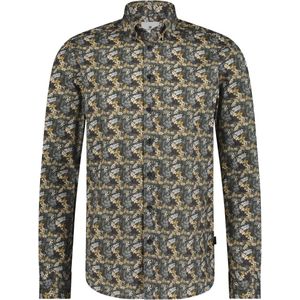 State of Art - Casual Overhemd - Donkerblauw - Katoen/Elastaan - Normale Fit