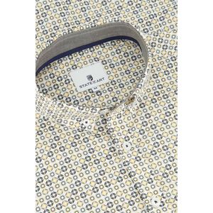 State of Art - Casual Overhemd - Geel - Katoen