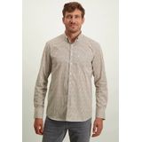 State of Art - Casual Overhemd - Geel - Katoen/Elastaan