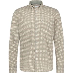 State of Art - Casual Overhemd - Geel - Katoen/Elastaan