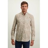 State of Art - Shirt - Camel - Katoen/Elastaan - Lange Mouwen