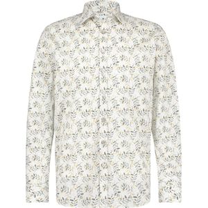 State of Art - Casual Overhemd - Wit - Katoen/Elastaan