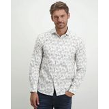 State of Art - Casual Overhemd - Wit - Katoen/Elastaan