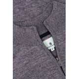 State of Art - Trui - Paars/Grijs Gemêleerd - Katoen - Half Zip