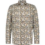 State of Art - Gele Bedrukte Overhemd - Katoen