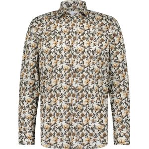 State of Art - Gele Bedrukte Overhemd - Katoen