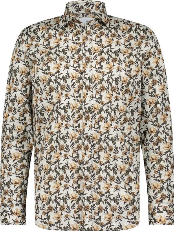 State of Art - Gele Bedrukte Overhemd - Katoen