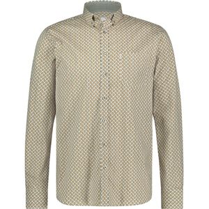 State of Art - Overhemd Figuren - Geel - Heren - Regular-fit