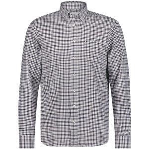 State of Art - Casual Overhemd - Zwart Geruit - Katoen