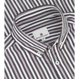 State of Art - Gestreept Casual Overhemd - Blauw - Katoen - Donkerblauw