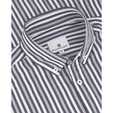 State of Art - Gestreept Casual Overhemd - Blauw - Katoen - Donkerblauw