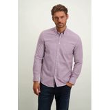 State of Art - Casual Overhemd - Roze - Katoen - Wijde Fit