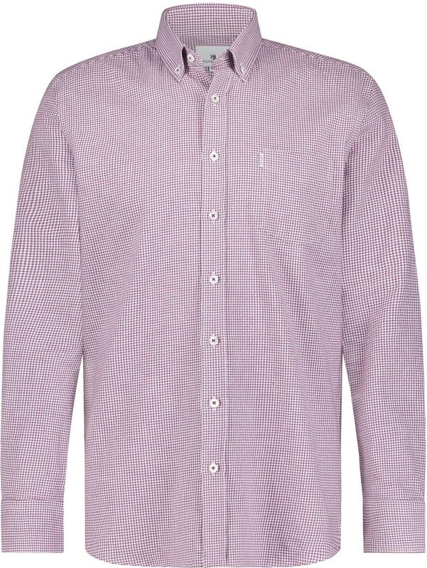 State of Art - Casual Overhemd - Roze - Katoen - Wijde Fit