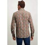 State of Art - Overhemd - Groen - Katoen - Wijde Fit