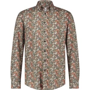 State of Art - Overhemd - Groen - Katoen - Wijde Fit