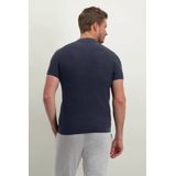 State of Art - Knitted Poloshirt Navy - Modern-fit - Heren Poloshirt