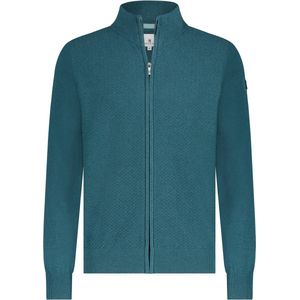 State Of Art Vest Zip Structuur Petrol Groen - Heren