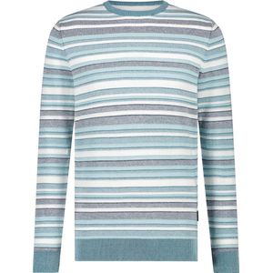 State Of Art Trui Strepen Blauw - Heren - Pullovers