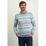 State Of Art Trui Strepen Blauw - Heren - Pullovers