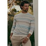 State Of Art Trui Strepen Blauw - Heren - Pullovers