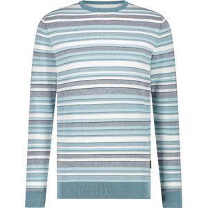 State Of Art Trui Strepen Blauw - Heren - Pullovers