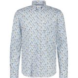 State Of Art Overhemd Print Lichtblauw - Maat M - Heren - Overhemden Casual