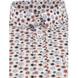 State of Art - Casual Overhemd - Blauw Geprint - Katoen