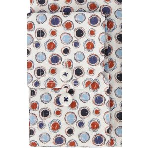 State of Art - Casual Overhemd - Blauw Geprint - Katoen