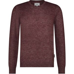 State Of Art Trui V-Hals Melange Bordeaux - Heren - Pullovers
