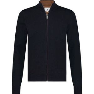 State of Art - Vest - Donkerblauw - Katoen en Wol - Wijde Fit