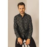 State Of Art - Overhemd - Antraciet - Katoen - Regular-Fit