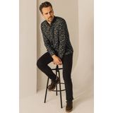 State Of Art - Overhemd - Antraciet - Katoen - Regular-Fit