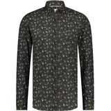 State Of Art - Overhemd - Antraciet - Katoen - Regular-Fit