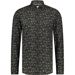 State Of Art - Overhemd - Antraciet - Katoen - Regular-Fit