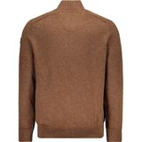 State Of Art Half Zip Trui Melange Camel Bruin - Heren - Pullovers