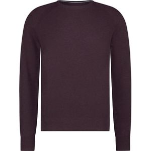 State Of Art Trui Structure Contrast Bordeaux - Heren - Pullovers