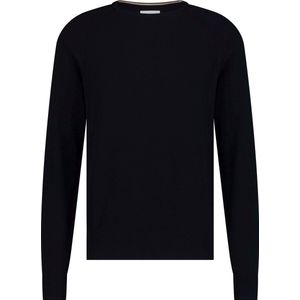 State Of Art Trui Structure Contrast Navy - Heren - Pullovers