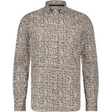 State of Art - Casual Overhemd - Bruin - Katoen/Stretch