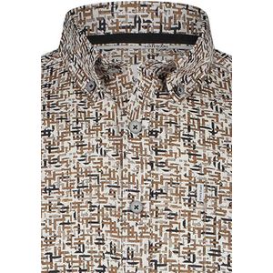 State of Art - Casual Overhemd - Bruin - Katoen/Stretch
