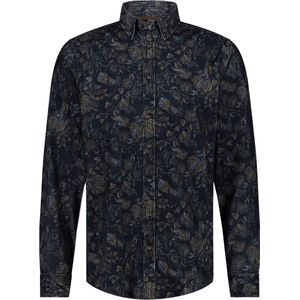 State of Art - Casual Donkerblauw Overhemd - Veelkleurig - Heren