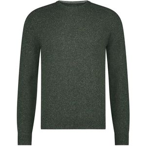 State Of Art Trui Donegal Melange Donkergroen - Heren - Wolmix