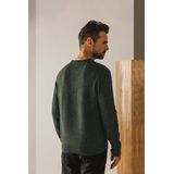State Of Art Trui Donegal Melange Donkergroen - Heren - Pullovers