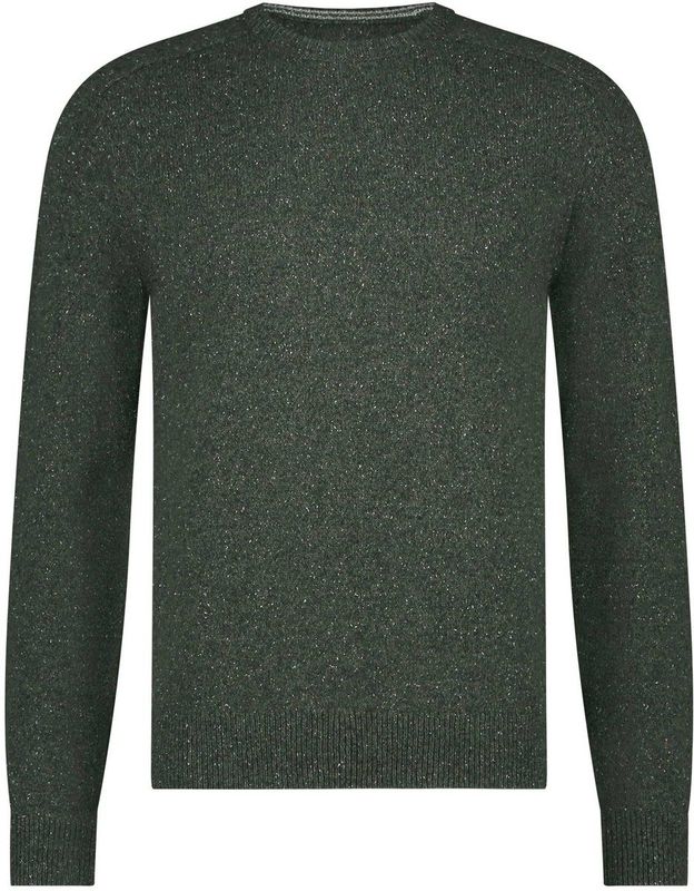 State Of Art Trui Donegal Melange Donkergroen - Heren - Pullovers