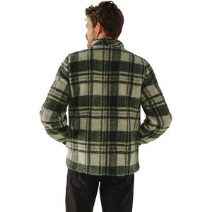 State of Art - Geruite Fleece Vest - Groen - 100% Polyester
