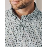 State of Art - Casual Overhemd - Groen - Geprint