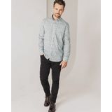 State of Art - Casual Overhemd - Groen - Geprint