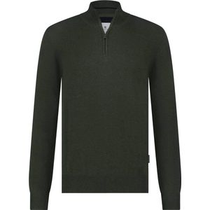 State Of Art Half Zip Trui Woods Donkergroen - Maat L - Heren - Pullovers